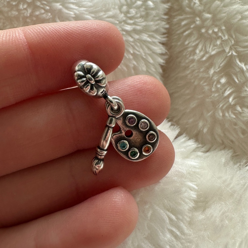 Authentic Pandora Palette Artist Dangle Charm, Retired